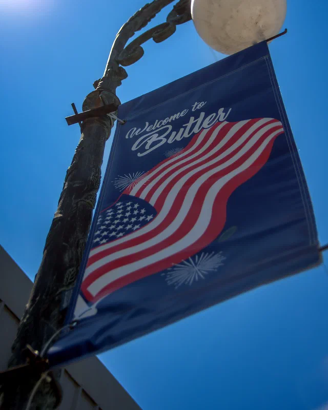 Welcome to Butler street banner in Choctaw County, Alabama